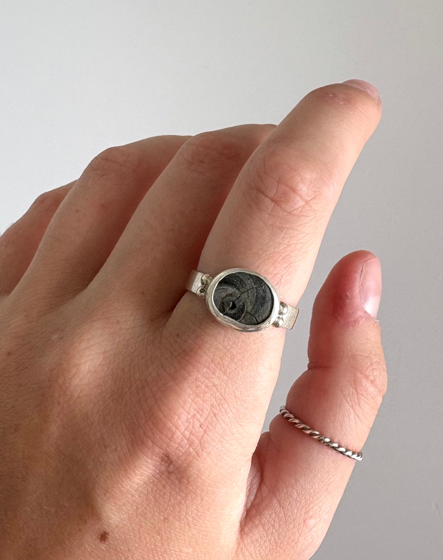 Spiral Shell ring SIZE O