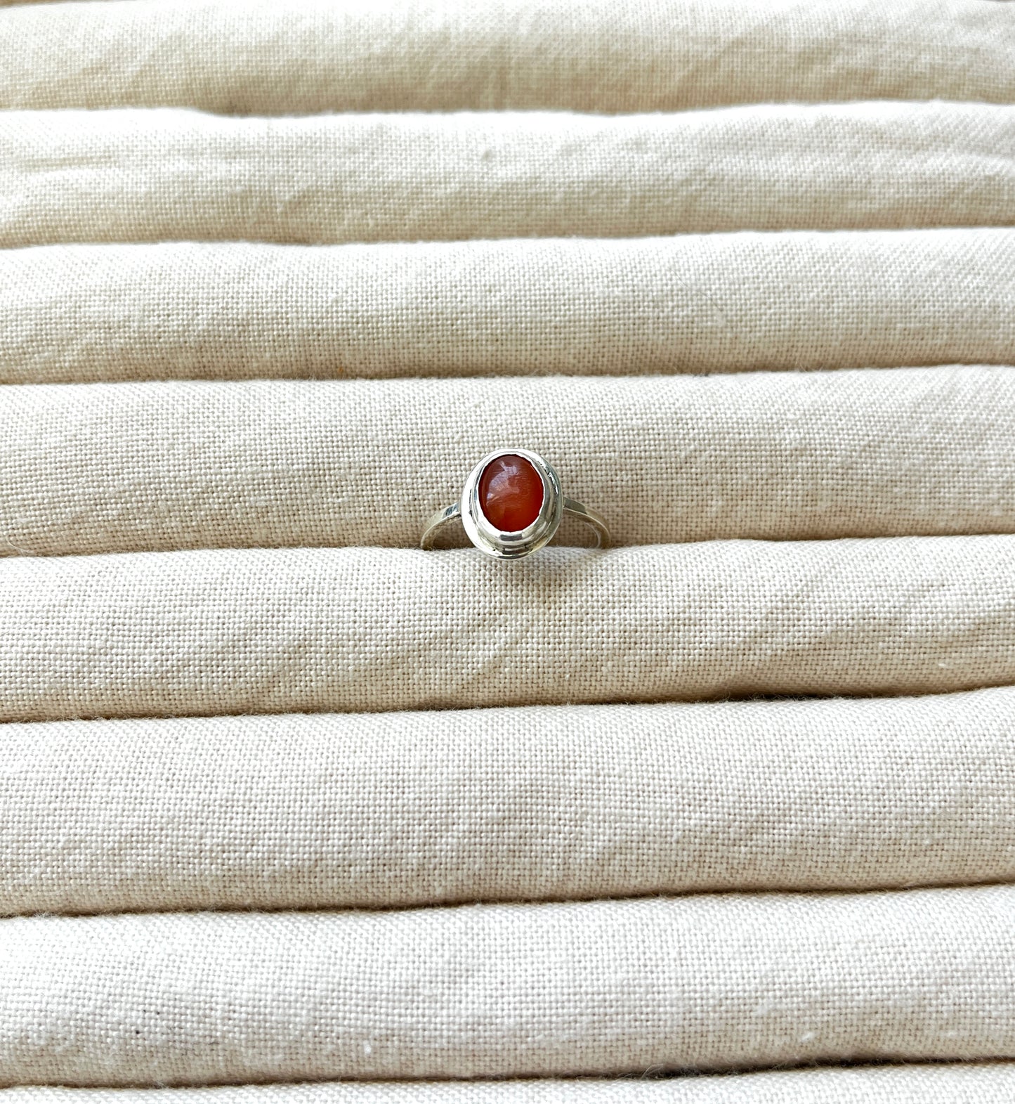 Peach Moonstone Ring