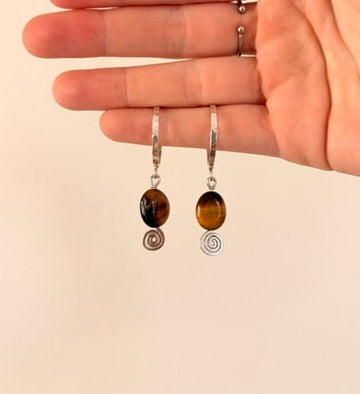 Tigris Earrings (sterling silver)