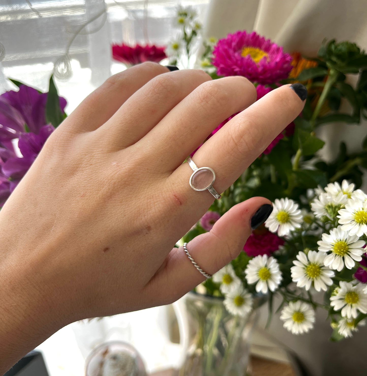 Rose Quartz Ring