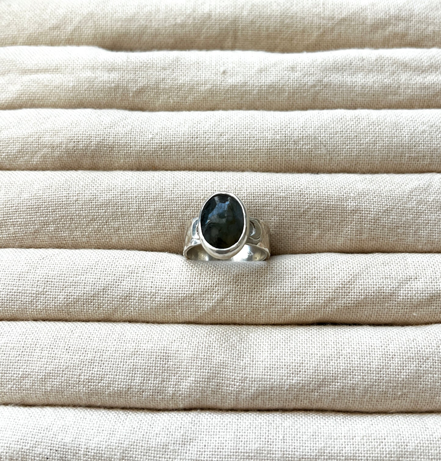 Labradorite chunky ring